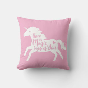 Einhorn-Magie in dir Mädchen Zimmer Dekor Kissen