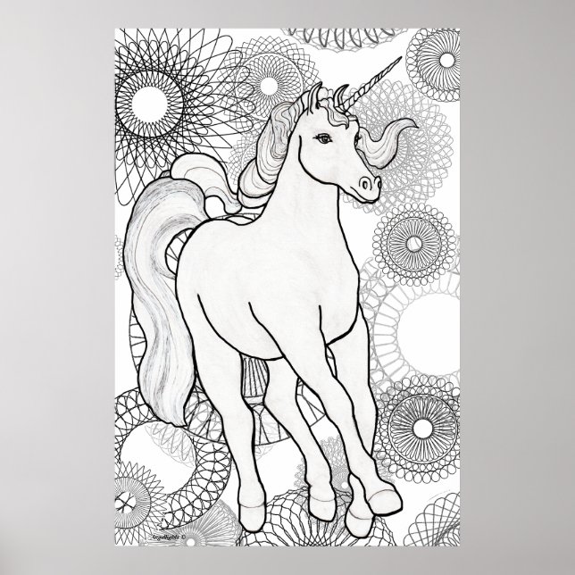 Einhorn-Magie Poster (Vorne)