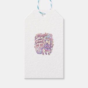 Einhorn-Magie sieht gut auf mir Grafikdesign Weiß Geschenkanhänger