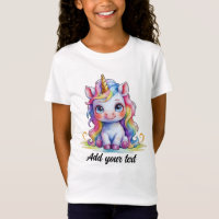 Einhorn-Magie-T-Shirt – Personalisierter Name