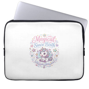 Einhorn Magisch Seit Geburt Druckfertige POD Kunst Laptopschutzhülle