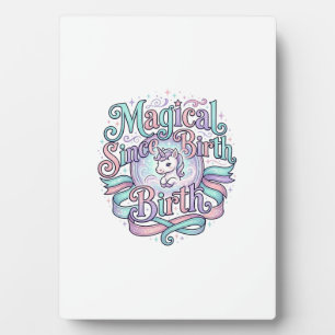 Einhorn Magisch Seit Geburt Original Grafik T-Shir Fotoplatte