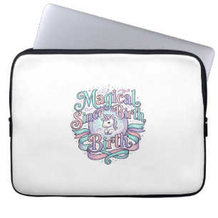 Einhorn Magisch Seit Geburt Original Grafik T-Shir Laptopschutzhülle