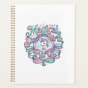 Einhorn Magisch Seit Geburt Original Grafik T-Shir Planer