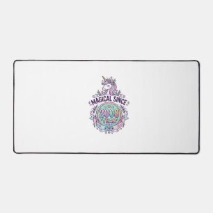 Einhorn Magisch Seit Jahr Grafikdesign Zazzle D Schreibtischunterlage