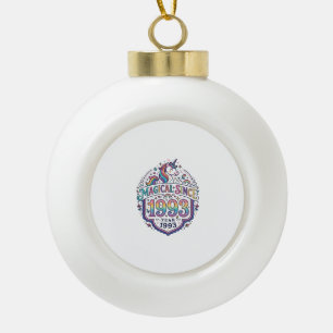 Einhorn Magisch Seit Jahr Trendiger Druck auf Anfr Keramik Kugel-Ornament