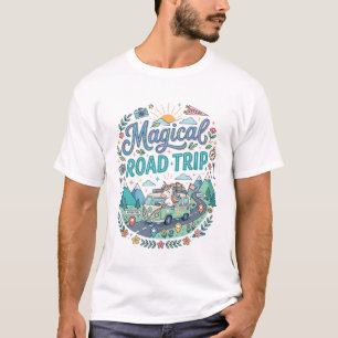 Einhorn Magische Reise Druckfertige POD Kunst_ T-Shirt