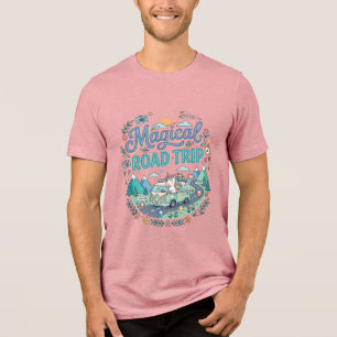 Einhorn Magische Reise Druckfertige POD Kunst_ Tri-Blend Shirt