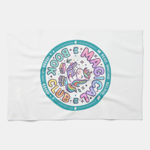 Einhorn Magischer Buchclub Lustiges Shirt Grafik_1 Geschirrtuch