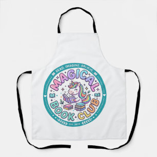 Einhorn Magischer Buchclub Lustiges Shirt Grafik_1 Schürze