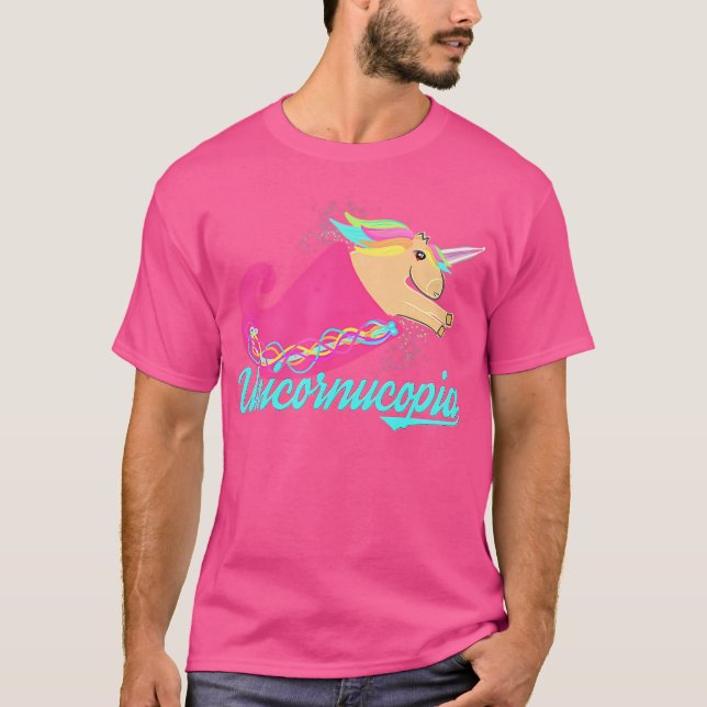 Einhorn Magisches Füllhorn Einhornucopia T-Shirt (Vorderseite)