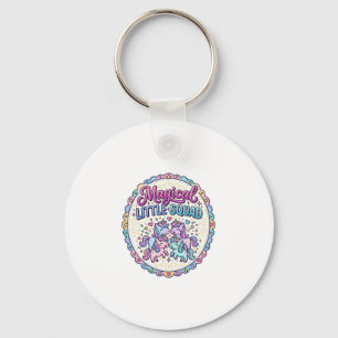 Einhorn Magisches Kleines Squad POD Bereit Apparel Schlüsselanhänger