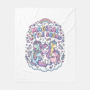 Einhorn Magisches Kleines Team Grafikdesign Produk Fleecedecke