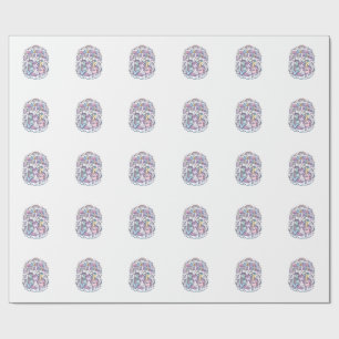 Einhorn Magisches Kleines Team Grafikdesign Produk Geschenkpapier