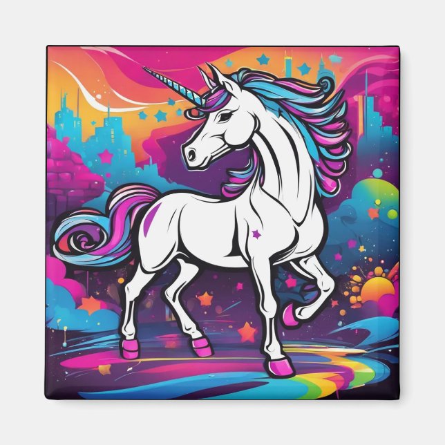 Einhorn-Magnet Magnet (Vorne)