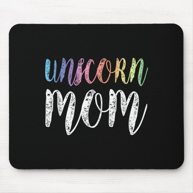 Einhorn-Mama Damen Mousepad (Vorne)
