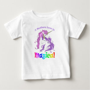 Einhorn Mama Eine Mütter Liebe ist magisch Baby T-shirt