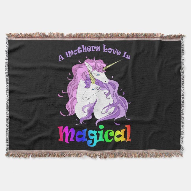 Einhorn Mama Eine Mütter Liebe ist magisch Decke (Vorderseite)