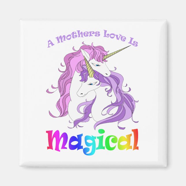 Einhorn Mama Eine Mütter Liebe ist magisch Magnet (Vorne)