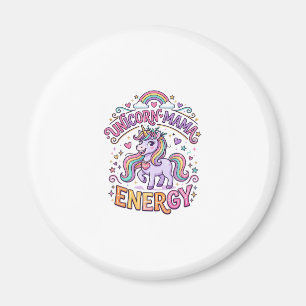 Einhorn Mama Energie Buntes Zazzle Design_1 Magnet