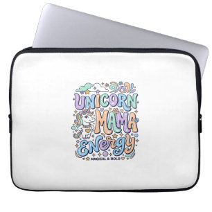 Einhorn Mama Energie Kawaii Vektor Design_1 Laptopschutzhülle