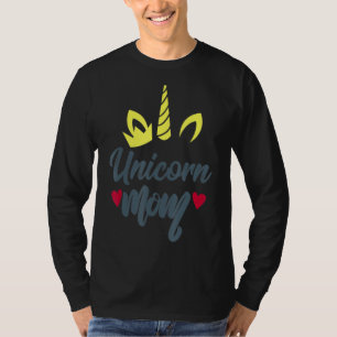 Einhorn Mama glücklich Mutter Tag Mama und Mütter T-Shirt