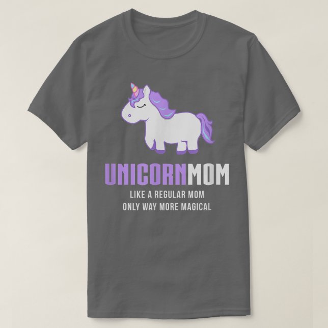 Einhorn-Mama , Niedliches magisches Geschenk T-Shirt (Design vorne)