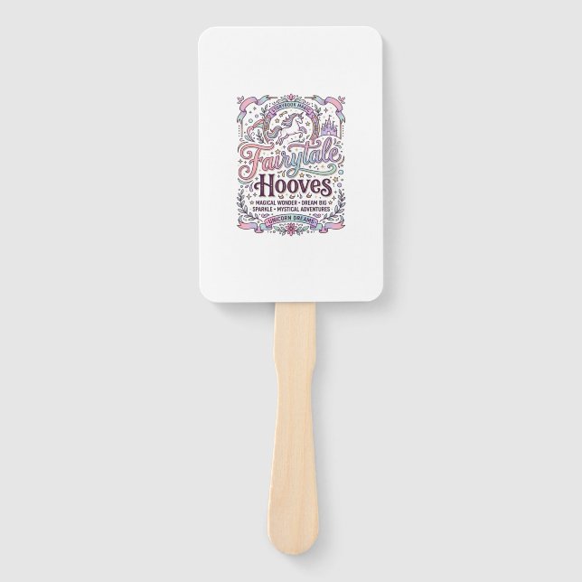 Einhorn Märchen Hufe Original Merch Design_1 Fächer (Vorderseite)