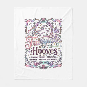 Einhorn Märchen Hufe Original Merch Design_1 Fleecedecke