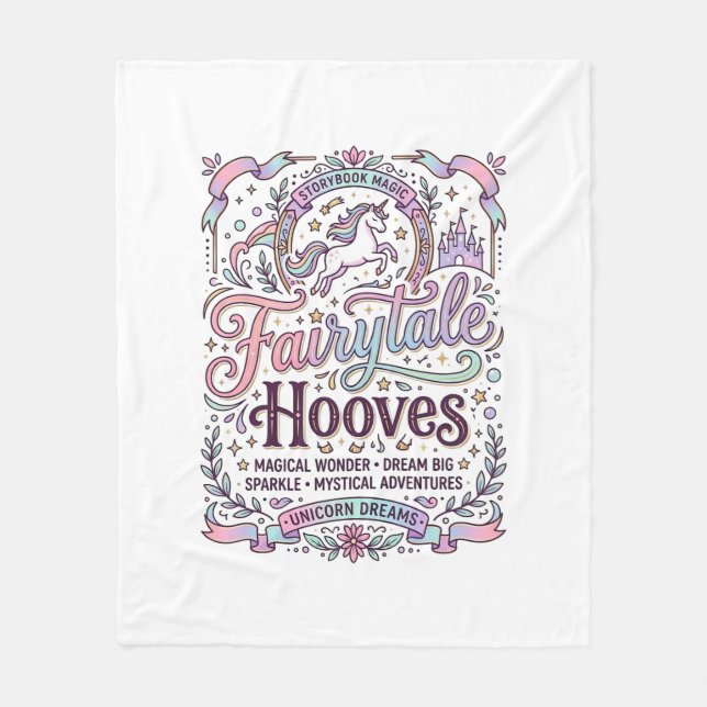 Einhorn Märchen Hufe Original Merch Design_1 Fleecedecke (Vorderseite)