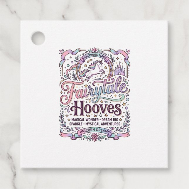 Einhorn Märchen Hufe Original Merch Design_1 Geschenkanhänger (Vorderseite)