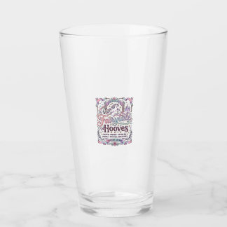 Einhorn Märchen Hufe Original Merch Design_1 Glas