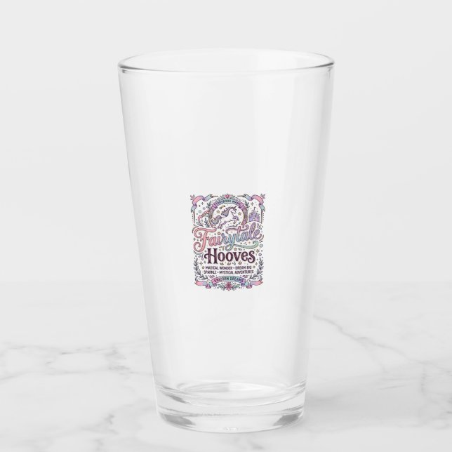 Einhorn Märchen Hufe Original Merch Design_1 Glas (Vorderseite)