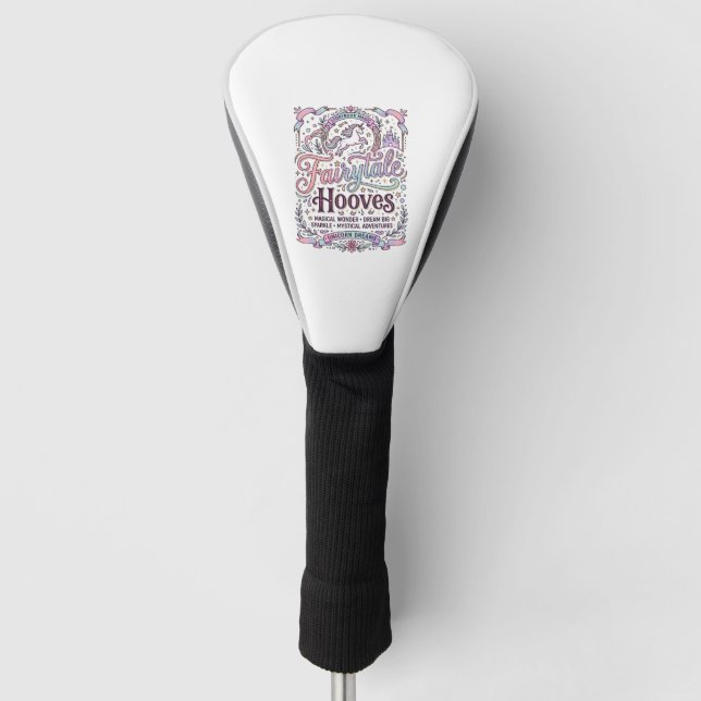 Einhorn Märchen Hufe Original Merch Design_1 Golf Headcover (Vorderseite)