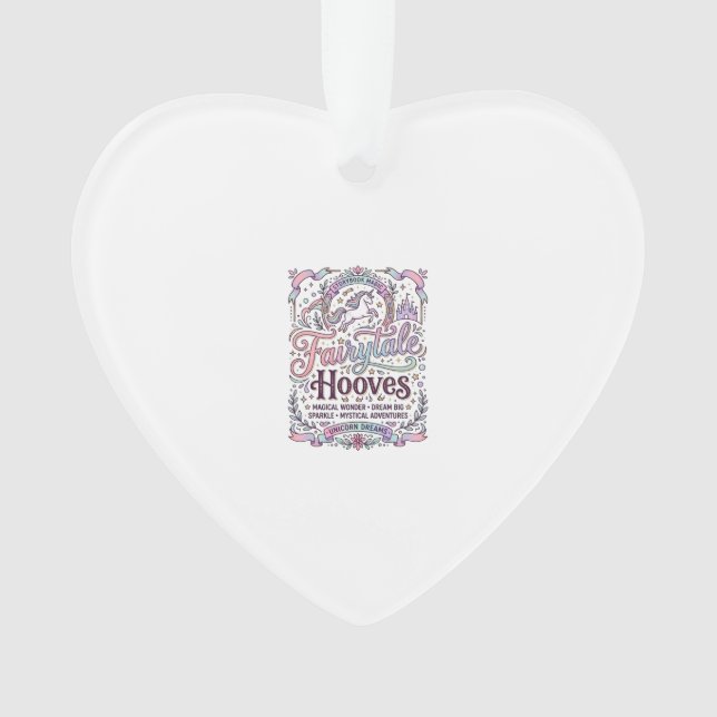 Einhorn Märchen Hufe Original Merch Design_1 Ornament (Vorderseite)