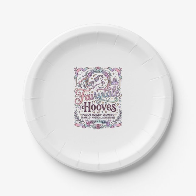 Einhorn Märchen Hufe Original Merch Design_1 Pappteller (Vorderseite)