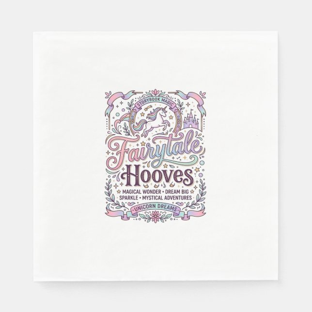 Einhorn Märchen Hufe Original Merch Design_1 Serviette (Vorderseite)