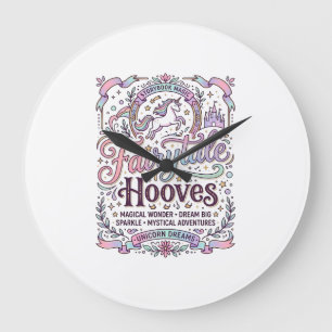 Einhorn Märchenhufe Original Merch Design_1 Große Wanduhr