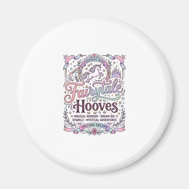Einhorn Märchenhufe Original Merch Design_1 Magnet (Vorne)