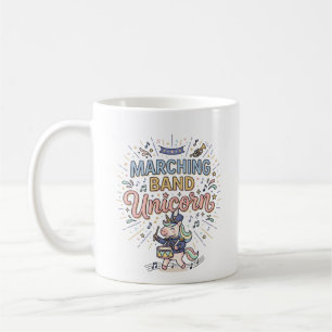 Einhorn-Marschkapelle Einhorn-Druckfertiger Marktp Kaffeetasse