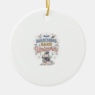 Einhorn-Marschkapelle Einhorn-Druckfertiger Marktp Keramik Ornament