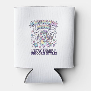 Einhorn Mathicorn Modus Charmantes Weißes Hintergr Dosenkühler