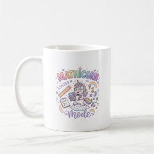 Einhorn Mathicorn Modus Liebenswerte Typografie Ge Kaffeetasse