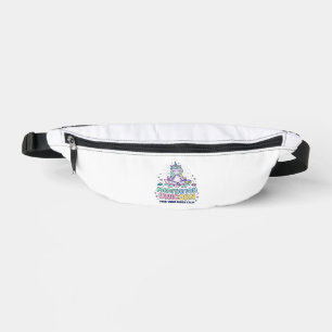 Einhorn-Meditation Einhorn Fett-Typografie T-Shirt Bauchtasche