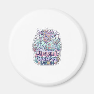 Einhorn Meerjungfrau Einhorn Lagune Grafikdesign Z Magnet