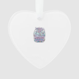 Einhorn Meerjungfrau Einhorn Lagune Grafikdesign Z Ornament