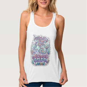 Einhorn Meerjungfrau Einhorn Lagune Grafikdesign Z Tank Top