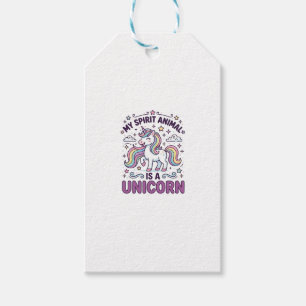 Einhorn Mein Seelentier ist ein Einhorn Fette Typo Geschenkanhänger