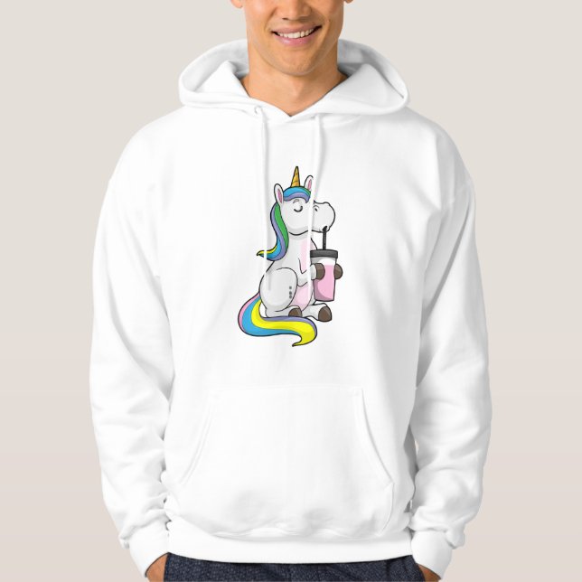 Einhorn mit Bubble Tee (Vorderseite)