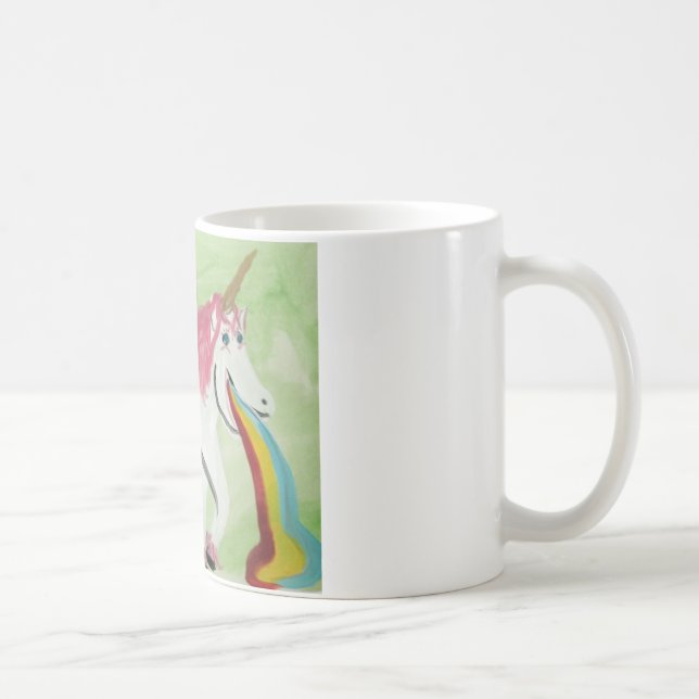 Einhorn mit der Magen-Grippe Tasse (Rechts)